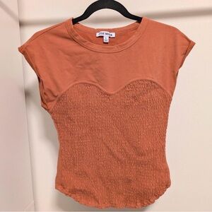 Steve Madden Women's Terracotta Short Sleeve Top